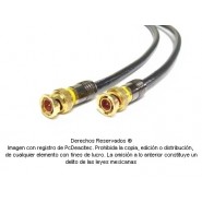 Cable Coaxial Digital BNC, ensamblado, 1.8 m terminales recubiertas con oro